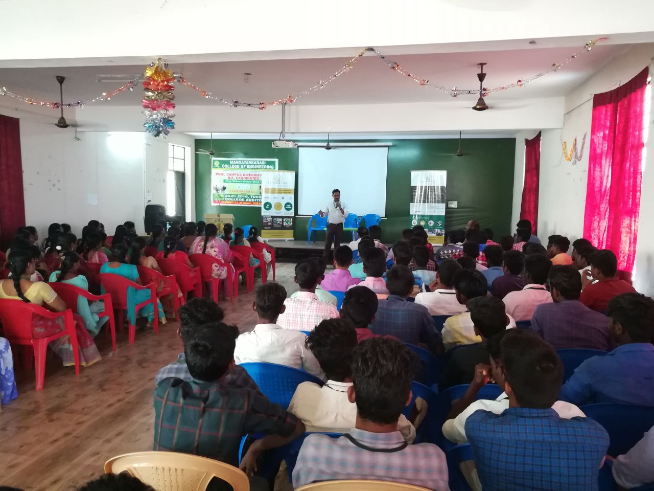 Sona Yukti’s soft skills training workshop at Mangayarkarasi College of Engineering, Madurai